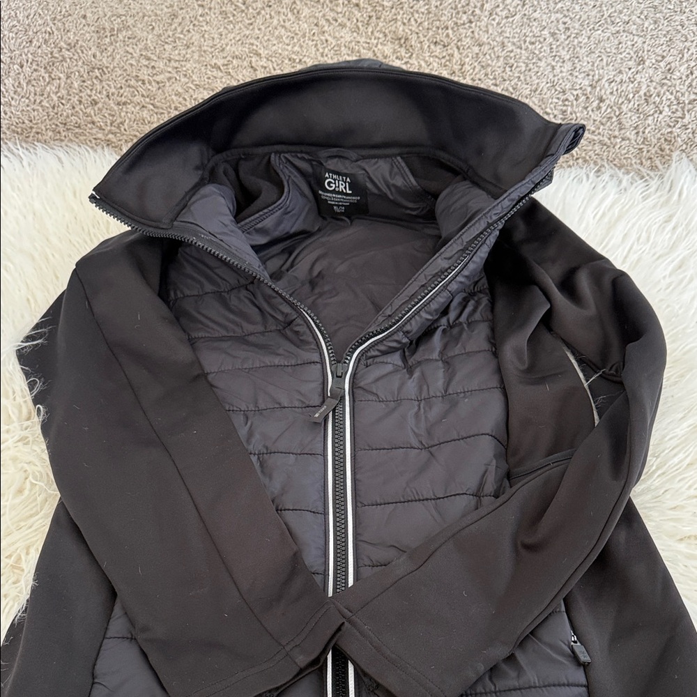Athleta Black Quilted Jacket